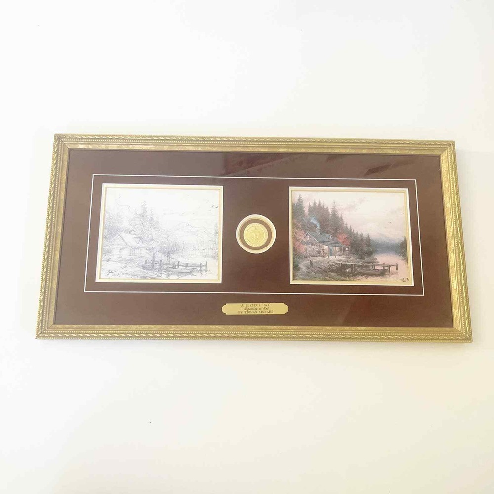Thomas Kinkade A Perfect Day Print Signed #14221/15000 Framed Art‎ Decor